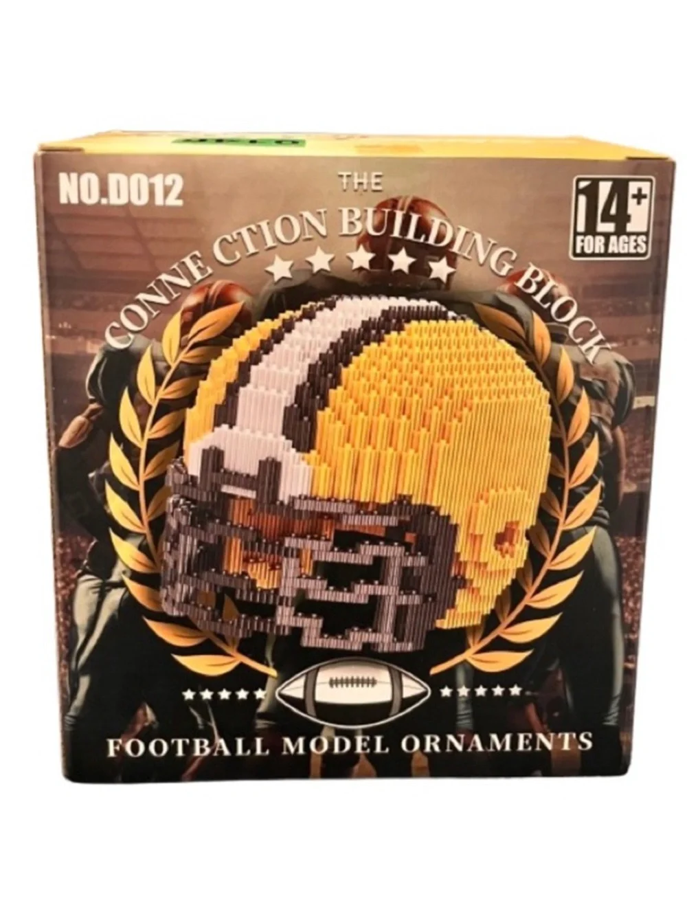 🆕-Connection Building Block Football Helmet Model